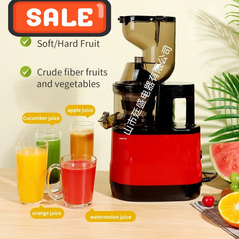 2L Stainless Steel Slow Juicer Commercial Automatic Juice Extractor with Pulp Separation Large Mouth