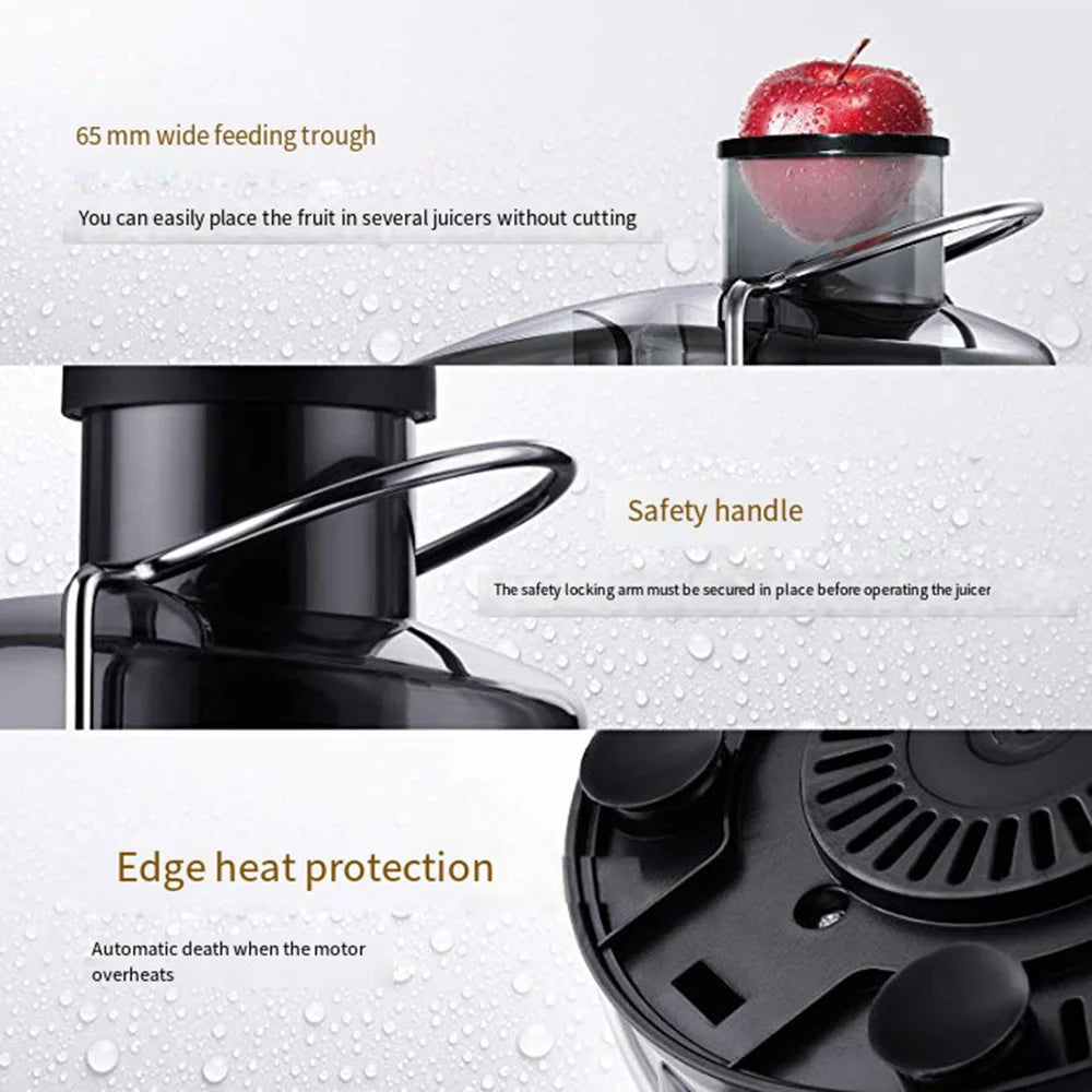 800W Electric Juicer, Fruit & Vegetable Smoothie Breaker with 2 Speeds, Easy To Clean