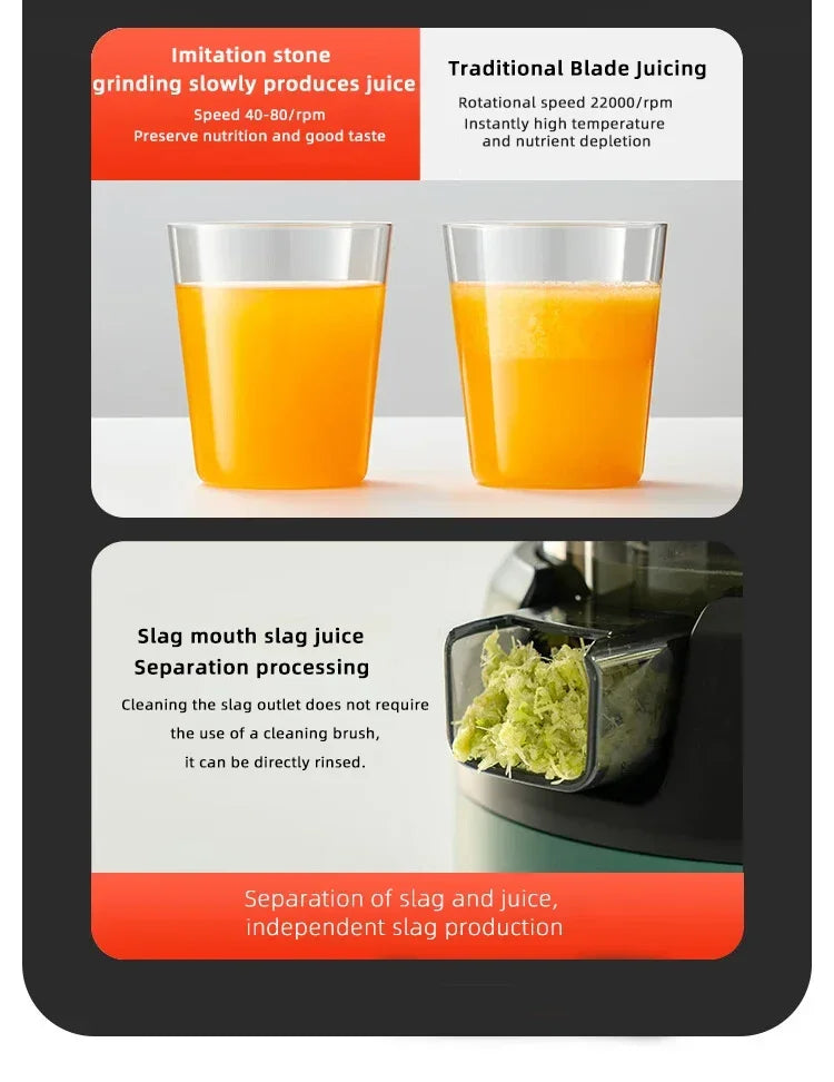 Juicer large diameter new home juicer juice residue separation portable fruit and vegetable multifunctional new