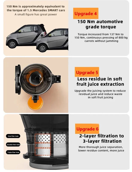 Juicer large diameter new home juicer juice residue separation portable fruit and vegetable multifunctional new