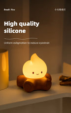 Campfire Night Lights With White Noise Creative Room Decoration Atmosphere LED Light Desk Lamp For Kids Christmas Birthday Gifts