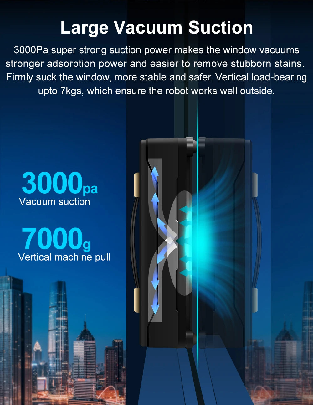 Robot Smart Window cleaner ,Dual Water Spray,Smart Memory,High Vacuum Suction, Laser Sensor, Home Wall Glass Cleaning Robot