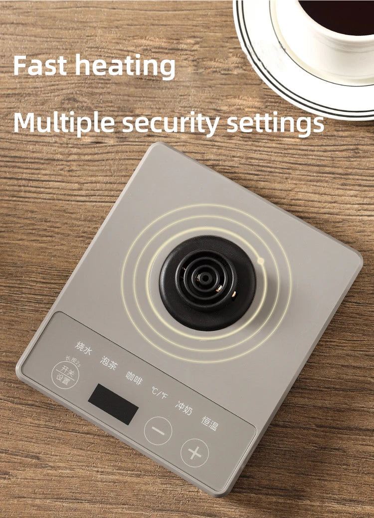 Gooseneck Electric Kettle 800ml Hand Brew Coffee Pot Smart Teapot Temperature Control Pot 1000W Rapid Heating Kettle 110V/220V