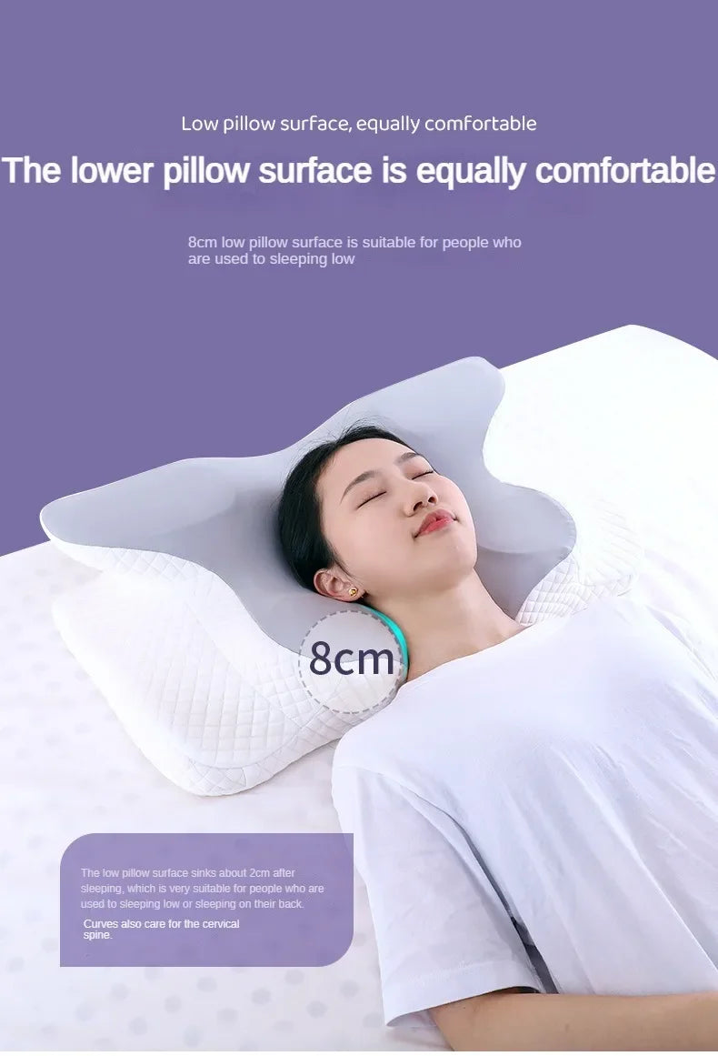 Cervical Neck Pillow Memory Foam Sleeping Pillows Ergonomic Orthopedic Neck Support Contour For Side Back Stomach Sleepers