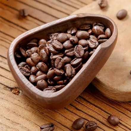 Leeseph Wooden Coffee Bean Dosing Cup with Spray Bottle Set, Espresso Coffee Accessories Bean Organizer Coffee Lover Gift