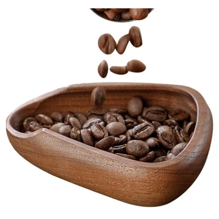 Leeseph Wooden Coffee Bean Dosing Cup with Spray Bottle Set, Espresso Coffee Accessories Bean Organizer Coffee Lover Gift
