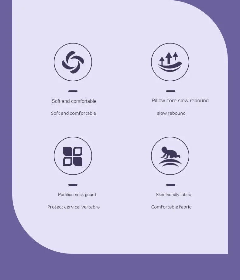 Cervical Neck Pillow Memory Foam Sleeping Pillows Ergonomic Orthopedic Neck Support Contour For Side Back Stomach Sleepers