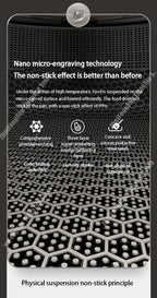 30cm Stainless Steel Frying Pan Non-stick Soup Pot wok with lid Home Honeycomb Induction Cooker Gas Stove Stew Kitchen Cookware