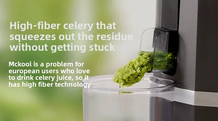 2X Squeeze Slow Juicer,Wide Mouth Cold Press Juicer with Pulp Separation,200W Automatic Fruit & Vegetable Extractor for Home Use