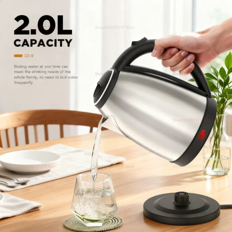 Smart Electric Kettle 1500W High Power Fast Boil Portable Kettle 304 Stainless Steel Smart Kettle for Home Office Hotel Travel