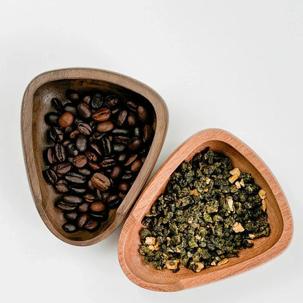 Leeseph Wooden Coffee Bean Dosing Cup with Spray Bottle Set, Espresso Coffee Accessories Bean Organizer Coffee Lover Gift