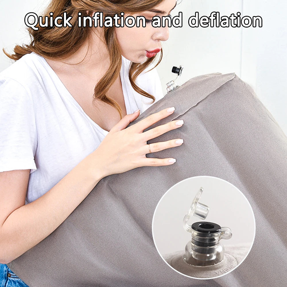 For Travel Camping Sleeping Portable Wedge Pillow Knee Cushion PVC Foot Pillow Elevation Leg Pillows Inflatable Back Pillow