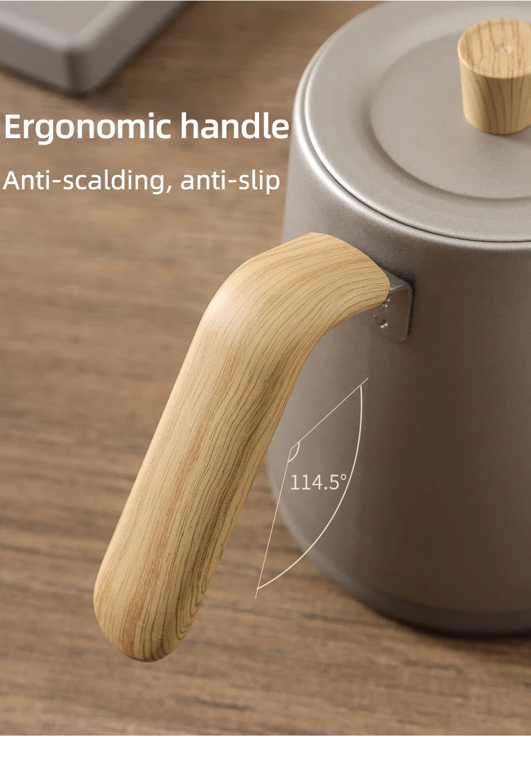 Gooseneck Electric Kettle 800ml Hand Brew Coffee Pot Smart Teapot Temperature Control Pot 1000W Rapid Heating Kettle 110V/220V