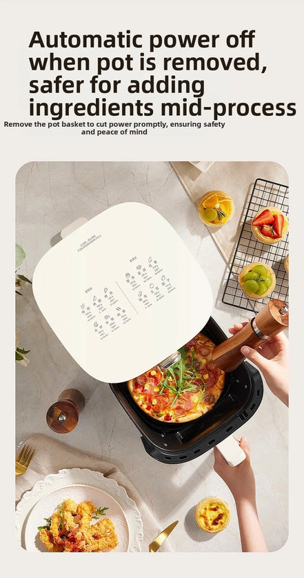 5.3L Super-capacity Visualized Air Fryer | Perspective Window Design Touch Screen +12 Preset Menu|Detachable Cleaning|Household