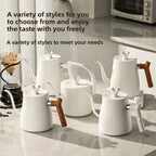 1000W Electric Kettle Household 304 Stainless Steel Coffee Pot Intelligent Temperature Regulation LED Display Safe Anti Scalding