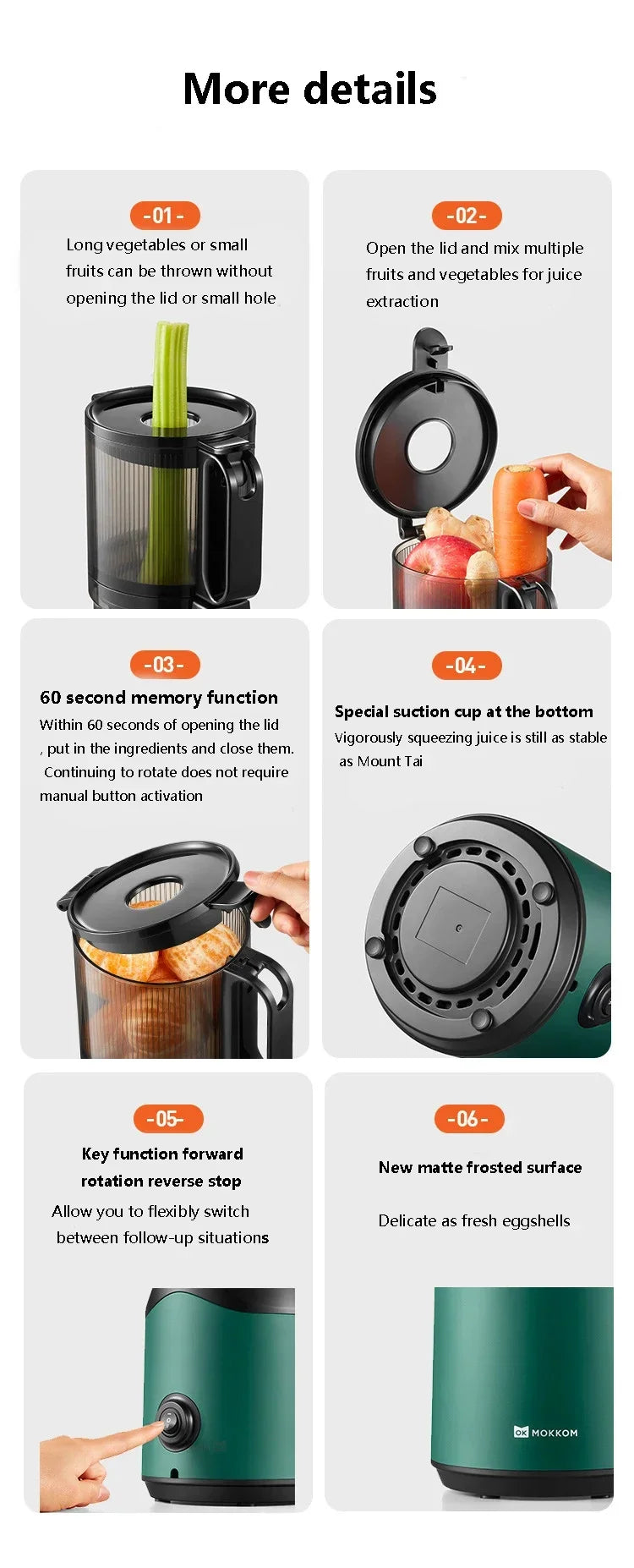 Juicer large diameter new home juicer juice residue separation portable fruit and vegetable multifunctional new