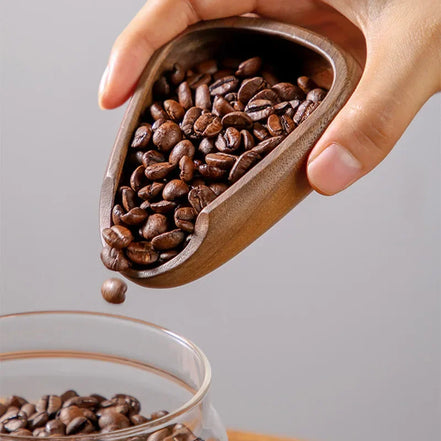 Leeseph Wooden Coffee Bean Dosing Cup with Spray Bottle Set, Espresso Coffee Accessories Bean Organizer Coffee Lover Gift