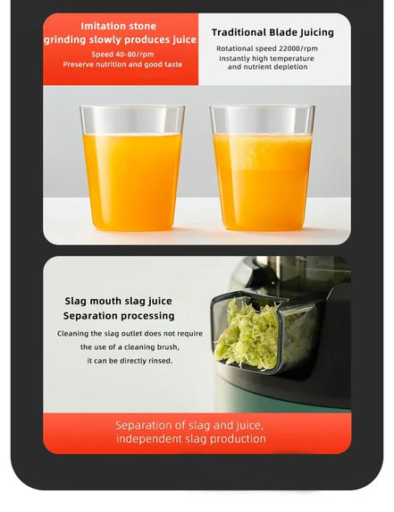 Juicer large diameter new home juicer juice residue separation portable fruit and vegetable multifunctional new