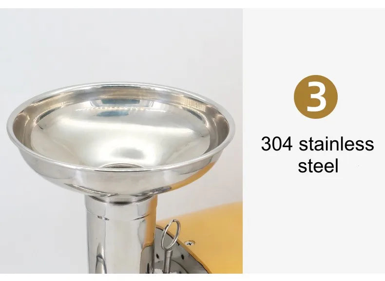 304 Stainless Stee Slow Masticating Auger Juicer Fruit and Vegetable Low Speed Juice Extractor Compact Cold Press Juicer Machine