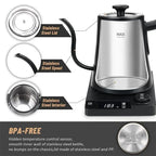 1200W Electric Kettle Intelligent Constant Temperature Fine Mouthed Electric Kettle Hand Brewed Coffee Kettle Goose Neck Kettle