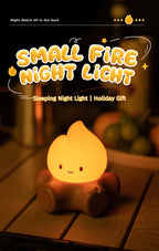 Campfire Night Lights With White Noise Creative Room Decoration Atmosphere LED Light Desk Lamp For Kids Christmas Birthday Gifts