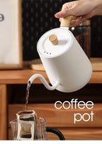 Gooseneck Electric Kettle 800ml Hand Brew Coffee Pot Smart Teapot Temperature Control Pot 1000W Rapid Heating Kettle 110V/220V