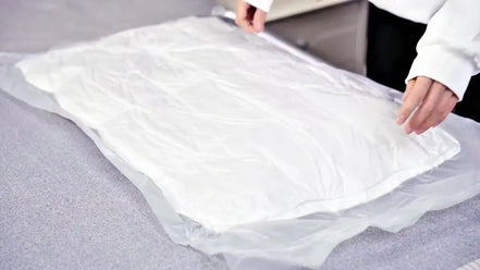 1/2PC Luxury 5-Star Hotel Pillow Deep Sleep Ergonomic Support - High-Density Polyester Memory Foam Pillow White Satin All-Season