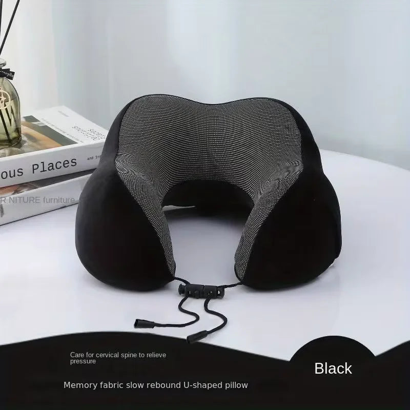 U Shaped Memory Foam Neck Pillows Soft Travel Pillow Massage Neck Pillow Sleeping Airplane Pillow Cervical Healthcare Bedding