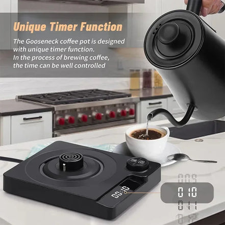 1200W Electric Kettle Intelligent Constant Temperature Fine Mouthed Electric Kettle Hand Brewed Coffee Kettle Goose Neck Kettle