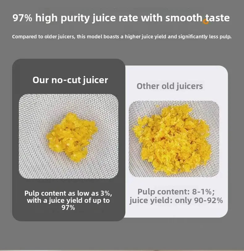 2L Stainless Steel Slow Juicer Commercial Automatic Juice Extractor with Pulp Separation Large Mouth
