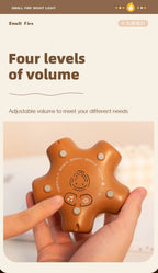 Campfire Night Lights With White Noise Creative Room Decoration Atmosphere LED Light Desk Lamp For Kids Christmas Birthday Gifts