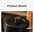 Gooseneck Electric Kettle 800ml Hand Brew Coffee Pot Smart Teapot Temperature Control Pot 1000W Rapid Heating Kettle 110V/220V